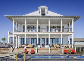 Large white home with tall columns