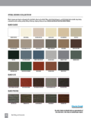 Steel siding and accessories color chart Thumbnail